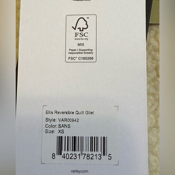 NWT Varley Ellis Reversible Quilt Gilet XS - Picture 6 of 15